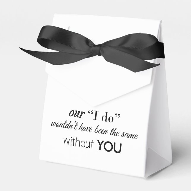 Custom Wedding Favour Box (Front Side)