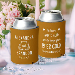 Custom Wedding Favour Can Cooler