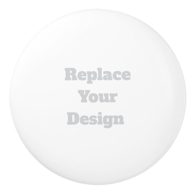 Custom Wedding Gift – Create Your Own Personalized Ceramic Knob (Front)