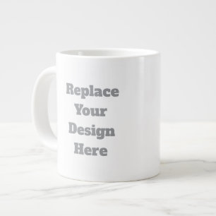 Custom Wedding Gift – Create Your Own Personalized Large Coffee Mug