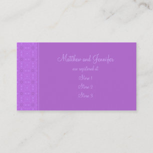 Custom Wedding Gift Registry Cards
