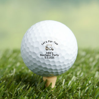 Custom Wedding Golf Ball, Bachelor Party Balls
