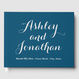 Custom Wedding Guest Book Personalised Guestbook