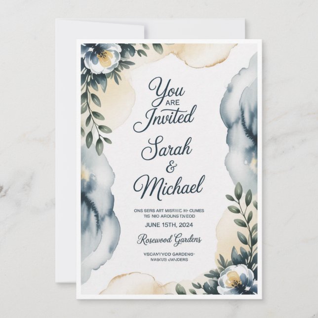 Custom Wedding Invitations 💍 – Editable & Instant (Front)