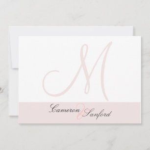 Custom Wedding Invitations Monogram