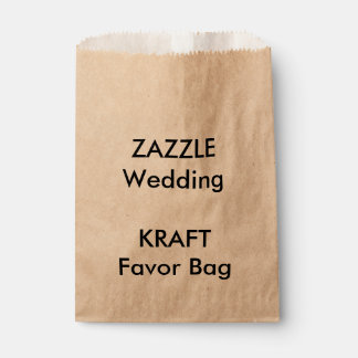 Custom Wedding KRAFT Paper Favor Bag Favour Bags