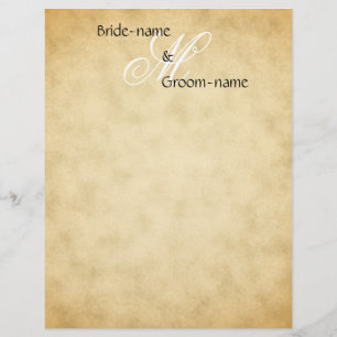 Custom Wedding Monogram Vintage Style