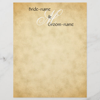 Custom Wedding Monogram Vintage Style