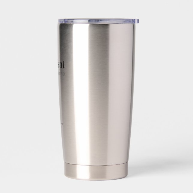 Custom Wedding Officiant Gift Insulated Tumbler (Left)