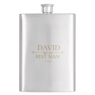 Custom Wedding Party Souvenir Best Man Hip Flask