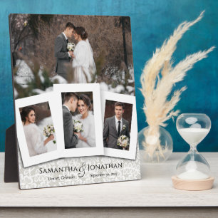 Custom Wedding Photo Collage Plaque