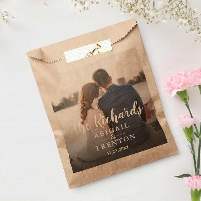 Custom Wedding Photo  Favour Bag (Sealed)