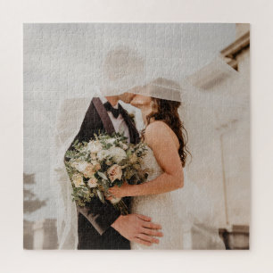 Custom Wedding Photo Jigsaw Puzzle