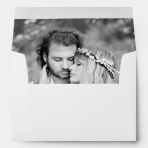 Custom Wedding Photo Lined Envelopes
