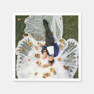 Custom Wedding Photo Napkin