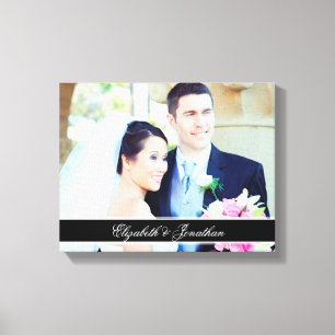 Custom Wedding Photo Personalised Canvas Art