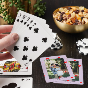 Custom Wedding Photo Playing Cards Personalised