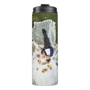 Custom Wedding Photo Thermal Tumbler