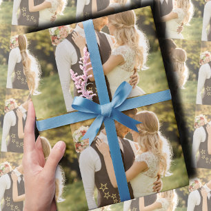 Custom Wedding Photo Wrapping Paper