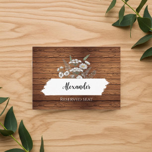 Custom wedding placeholder cards