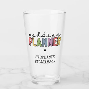 Custom Wedding Planner Event Planner Glass