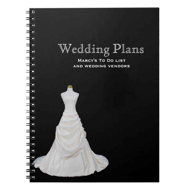 Custom Wedding Planner Notebook (Front)