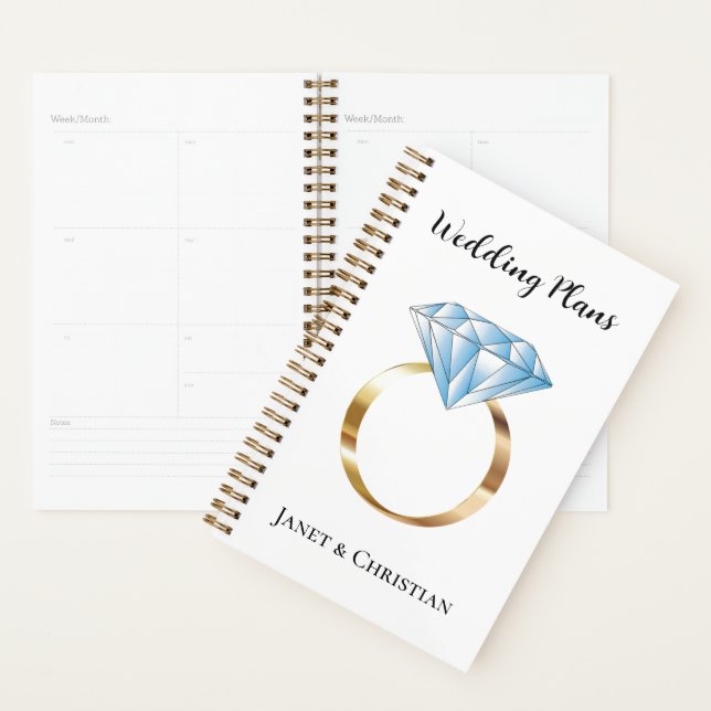 Custom Wedding Plans Diamond Ring Planner (Display)