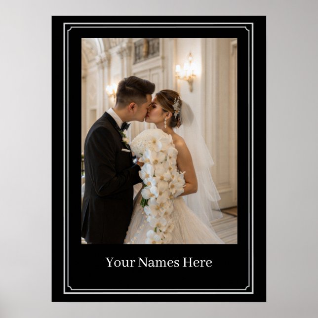 Custom Wedding Potrait Poster (Front)