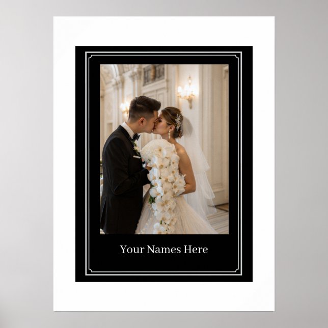 Custom Wedding Potrait Poster (Front)