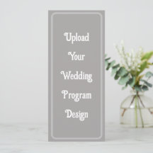 Custom Wedding Programs - Design Your Own