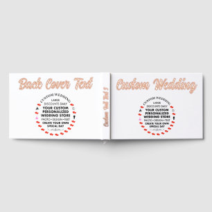 Custom Wedding Real Foil Guest Book - ROSE GOLD