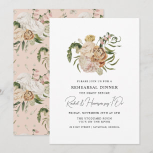 Custom Wedding Rehearsal Dinner Invitation