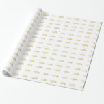 Custom Wedding Ring Wrapping Paper<br><div class="desc">Customisable wedding ring wrapping paper. Great for weddings,  anniversaries,  bridal showers,  and so on.</div>