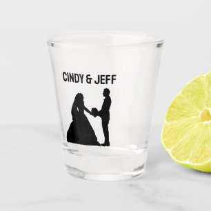 CUSTOM WEDDING SHOT GLASSES, SHOT GLASS