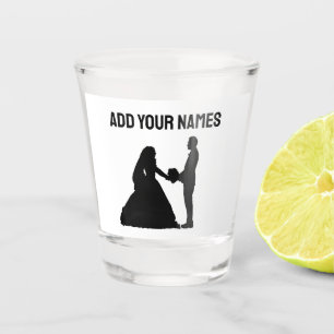 CUSTOM WEDDING SHOT GLASSES, SHOT GLASS