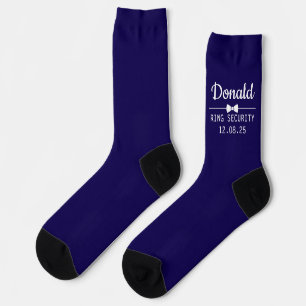 Custom Wedding Socks with Name and Wedding Date