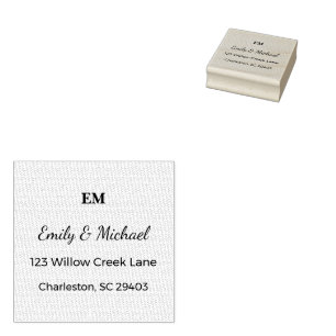 Custom Wedding Stamp Romantic Mail Keepsake