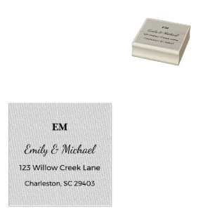Custom Wedding Stamp   Romantic Mail Keepsake