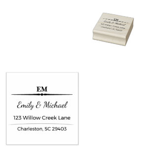 Custom Wedding Stamp   Romantic Mail Keepsake