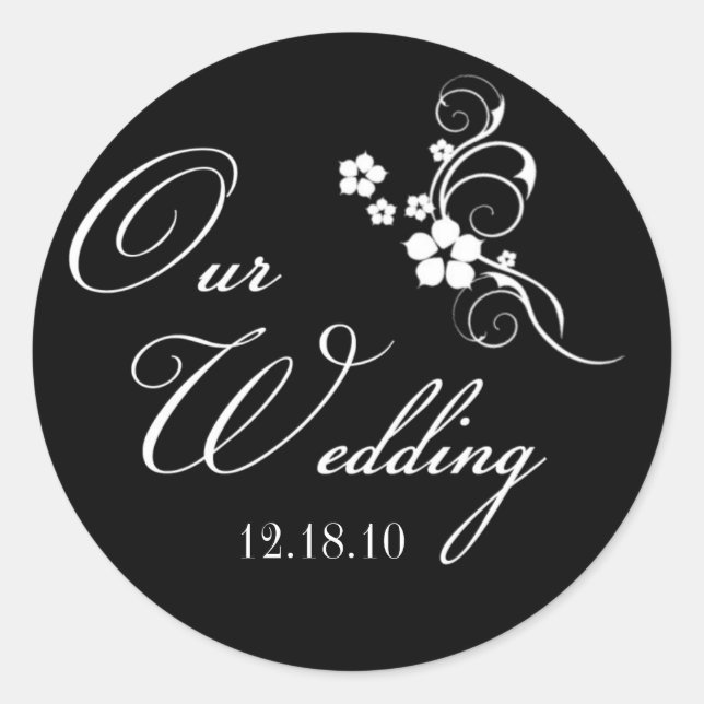 Custom Wedding Sticker (Front)