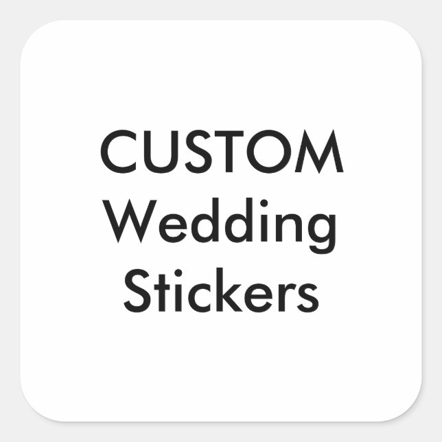 Custom Wedding Stickers 3" SQUARE GLOSSY (6 pk.) (Front)