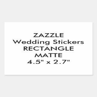 Custom Wedding Stickers RECTANGLE MATTE (4 pk.)