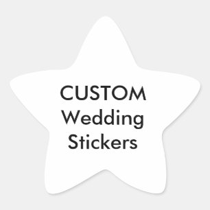 Custom Wedding Stickers STAR MATTE (20 pk.)