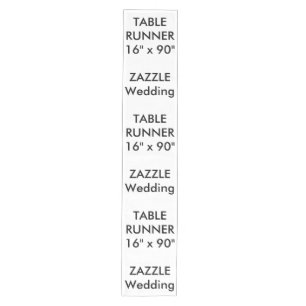 Custom Wedding Table Runner 16" x 90"