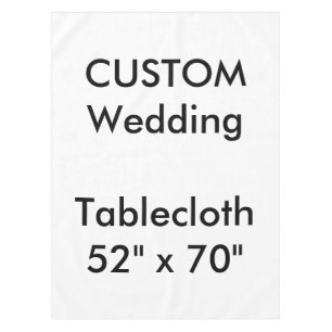 Custom Wedding Tablecloth 52" x 70"