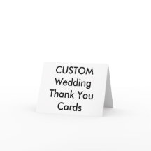 Custom Wedding Thank You Cards 5.6" x 4"