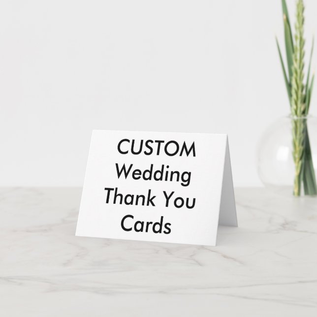 Custom Wedding Thank You Cards 5.6" x 4" (Front)