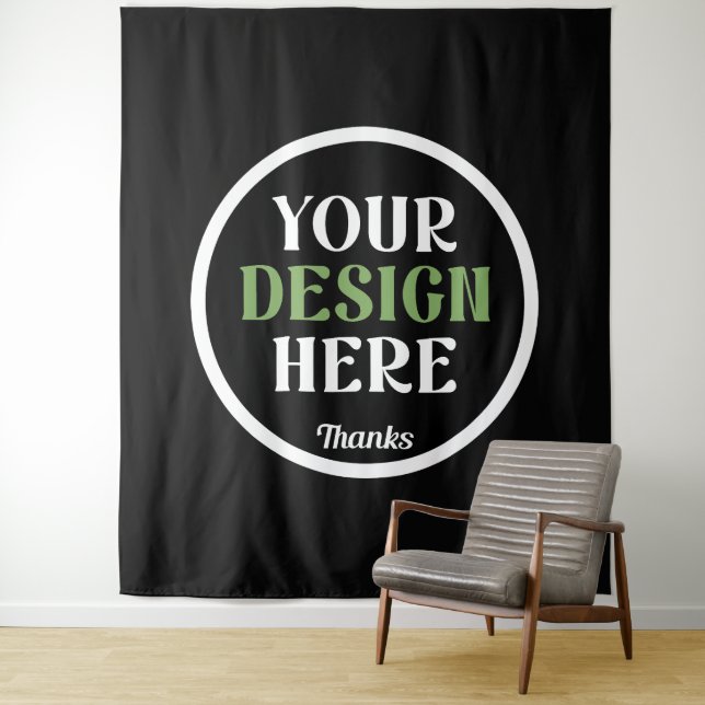 Custom Wedding Thank You Celebration Design Tapestry (In Situ)