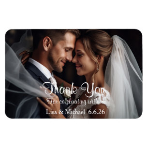 Custom Wedding Thank You Magnet