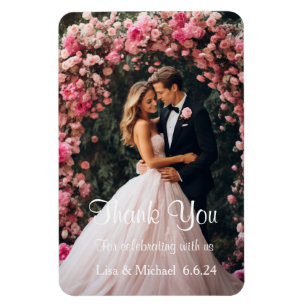 Custom Wedding Thank You Magnet